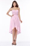 ColsBM Anahi Baby Pink Gorgeous A-line Strapless Half Backless Ruching Bridesmaid Dresses