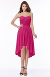 ColsBM Anahi Beetroot Purple Gorgeous A-line Strapless Half Backless Ruching Bridesmaid Dresses