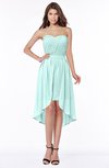 ColsBM Anahi Blue Glass Gorgeous A-line Strapless Half Backless Ruching Bridesmaid Dresses
