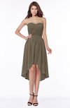 ColsBM Anahi Carafe Brown Gorgeous A-line Strapless Half Backless Ruching Bridesmaid Dresses