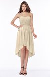 ColsBM Anahi Champagne Gorgeous A-line Strapless Half Backless Ruching Bridesmaid Dresses