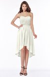 ColsBM Anahi Cream Gorgeous A-line Strapless Half Backless Ruching Bridesmaid Dresses