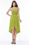 ColsBM Anahi Green Oasis Gorgeous A-line Strapless Half Backless Ruching Bridesmaid Dresses