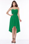 ColsBM Anahi Green Gorgeous A-line Strapless Half Backless Ruching Bridesmaid Dresses