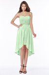 ColsBM Anahi Light Green Gorgeous A-line Strapless Half Backless Ruching Bridesmaid Dresses
