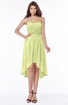 ColsBM Anahi Lime Green Gorgeous A-line Strapless Half Backless Ruching Bridesmaid Dresses