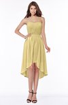 ColsBM Anahi New Wheat Gorgeous A-line Strapless Half Backless Ruching Bridesmaid Dresses