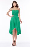 ColsBM Anahi Pepper Green Gorgeous A-line Strapless Half Backless Ruching Bridesmaid Dresses