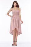 ColsBM Anahi Silver Pink Gorgeous A-line Strapless Half Backless Ruching Bridesmaid Dresses