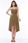ColsBM Anahi Truffle Gorgeous A-line Strapless Half Backless Ruching Bridesmaid Dresses
