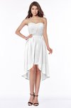 ColsBM Anahi White Gorgeous A-line Strapless Half Backless Ruching Bridesmaid Dresses