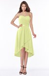 ColsBM Amaya Lime Sherbet Mature A-line Strapless Chiffon Knee Length Ruching Bridesmaid Dresses