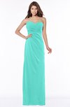 ColsBM Vanessa Blue Turquoise Glamorous A-line Sweetheart Half Backless Chiffon Floor Length Bridesmaid Dresses
