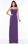 ColsBM Vanessa Dark Purple Glamorous A-line Sweetheart Half Backless Chiffon Floor Length Bridesmaid Dresses