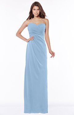 ColsBM Vanessa Dusty Blue Glamorous A-line Sweetheart Half Backless Chiffon Floor Length Bridesmaid Dresses