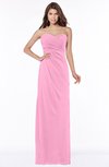 ColsBM Vanessa Pink Glamorous A-line Sweetheart Half Backless Chiffon Floor Length Bridesmaid Dresses