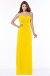 ColsBM Vanessa Yellow Glamorous A-line Sweetheart Half Backless Chiffon Floor Length Bridesmaid Dresses