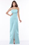 ColsBM Kenna Aqua Gorgeous A-line Sleeveless Half Backless Satin Floor Length Bridesmaid Dresses