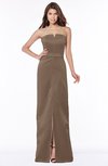 ColsBM Kenna Brown Gorgeous A-line Sleeveless Half Backless Satin Floor Length Bridesmaid Dresses