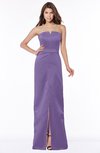 ColsBM Kenna Chalk Violet Gorgeous A-line Sleeveless Half Backless Satin Floor Length Bridesmaid Dresses