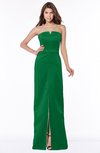 ColsBM Kenna Green Gorgeous A-line Sleeveless Half Backless Satin Floor Length Bridesmaid Dresses