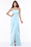 ColsBM Kenna Ice Blue Gorgeous A-line Sleeveless Half Backless Satin Floor Length Bridesmaid Dresses