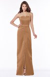 ColsBM Kenna Light Brown Gorgeous A-line Sleeveless Half Backless Satin Floor Length Bridesmaid Dresses