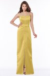 ColsBM Kenna Misted Yellow Gorgeous A-line Sleeveless Half Backless Satin Floor Length Bridesmaid Dresses