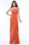 ColsBM Kenna Persimmon Gorgeous A-line Sleeveless Half Backless Satin Floor Length Bridesmaid Dresses