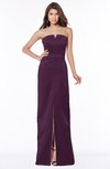 ColsBM Kenna Plum Gorgeous A-line Sleeveless Half Backless Satin Floor Length Bridesmaid Dresses