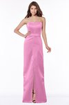 ColsBM Kenna Rosebloom Gorgeous A-line Sleeveless Half Backless Satin Floor Length Bridesmaid Dresses