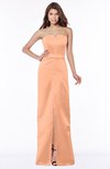 ColsBM Kenna Salmon Gorgeous A-line Sleeveless Half Backless Satin Floor Length Bridesmaid Dresses