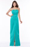 ColsBM Kenna Viridian Green Gorgeous A-line Sleeveless Half Backless Satin Floor Length Bridesmaid Dresses