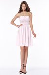 ColsBM Kaylee Blush Gorgeous A-line Sleeveless Half Backless Knee Length Ruching Bridesmaid Dresses