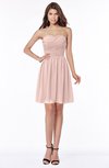 ColsBM Kaylee Dusty Rose Gorgeous A-line Sleeveless Half Backless Knee Length Ruching Bridesmaid Dresses