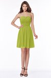 ColsBM Kaylee Green Oasis Gorgeous A-line Sleeveless Half Backless Knee Length Ruching Bridesmaid Dresses