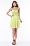 ColsBM Kaylee Lime Sherbet Gorgeous A-line Sleeveless Half Backless Knee Length Ruching Bridesmaid Dresses