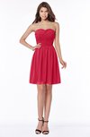 ColsBM Kaylee Lollipop Gorgeous A-line Sleeveless Half Backless Knee Length Ruching Bridesmaid Dresses