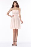 ColsBM Kaylee Silver Peony Gorgeous A-line Sleeveless Half Backless Knee Length Ruching Bridesmaid Dresses