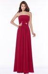 ColsBM Anne Dark Red Modern A-line Bateau Sleeveless Half Backless Floor Length Bridesmaid Dresses