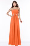 ColsBM Anne Tangerine Modern A-line Bateau Sleeveless Half Backless Floor Length Bridesmaid Dresses