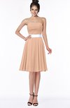 ColsBM Braelynn Almost Apricot Mature A-line Sleeveless Knee Length Pick up Bridesmaid Dresses
