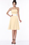 ColsBM Braelynn Apricot Gelato Mature A-line Sleeveless Knee Length Pick up Bridesmaid Dresses