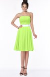 ColsBM Braelynn Bright Green Mature A-line Sleeveless Knee Length Pick up Bridesmaid Dresses