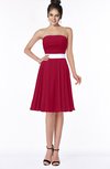 ColsBM Braelynn Dark Red Mature A-line Sleeveless Knee Length Pick up Bridesmaid Dresses
