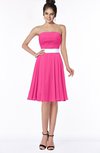 ColsBM Braelynn Fandango Pink Mature A-line Sleeveless Knee Length Pick up Bridesmaid Dresses