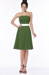 ColsBM Braelynn Garden Green Mature A-line Sleeveless Knee Length Pick up Bridesmaid Dresses