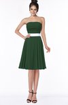 ColsBM Braelynn Hunter Green Mature A-line Sleeveless Knee Length Pick up Bridesmaid Dresses