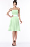 ColsBM Braelynn Light Green Mature A-line Sleeveless Knee Length Pick up Bridesmaid Dresses