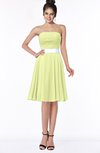 ColsBM Braelynn Lime Green Mature A-line Sleeveless Knee Length Pick up Bridesmaid Dresses